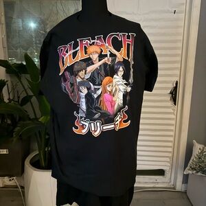 Black Graphic Anime T-Shirt